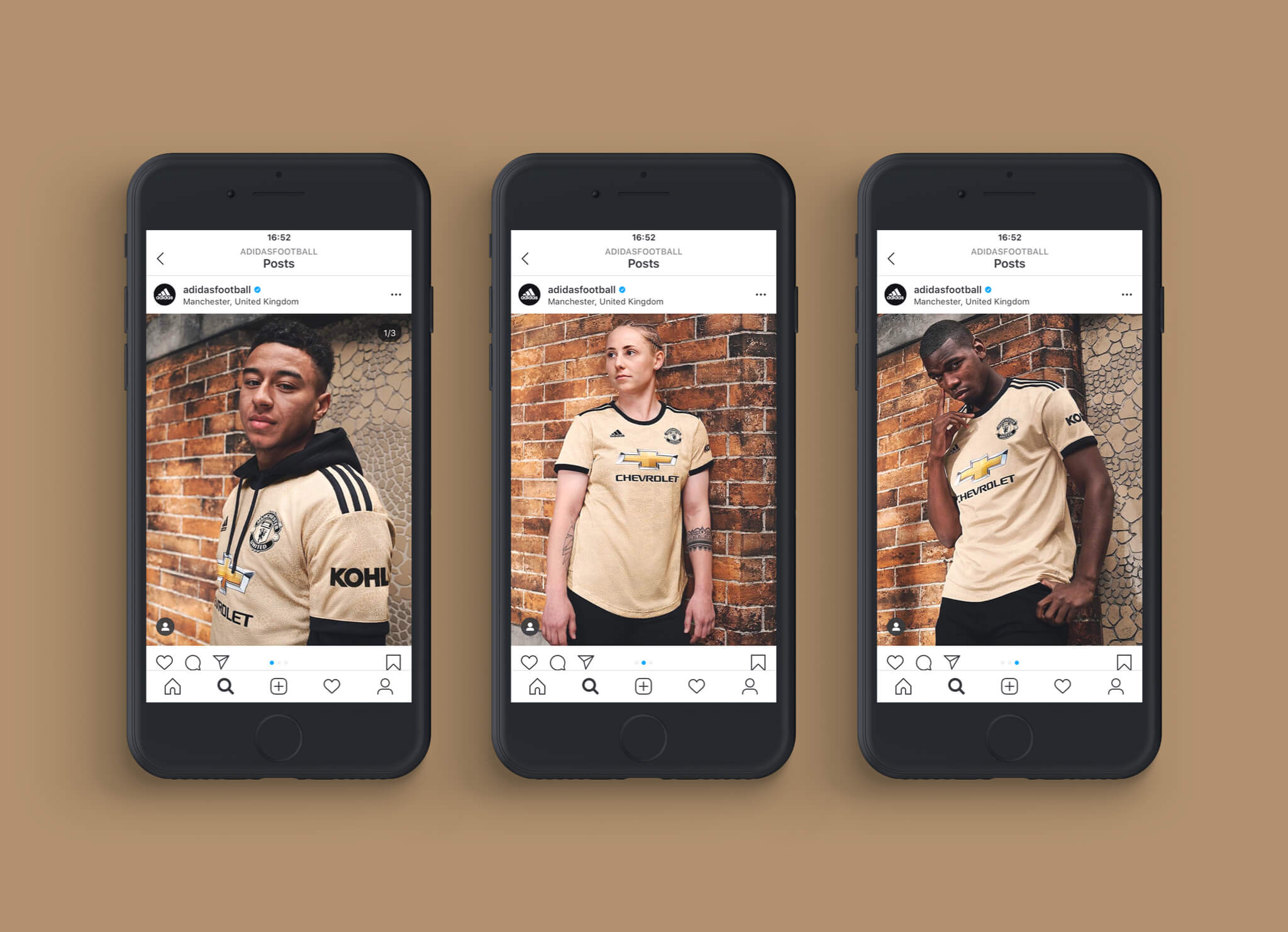 Adidas Man Utd shirts